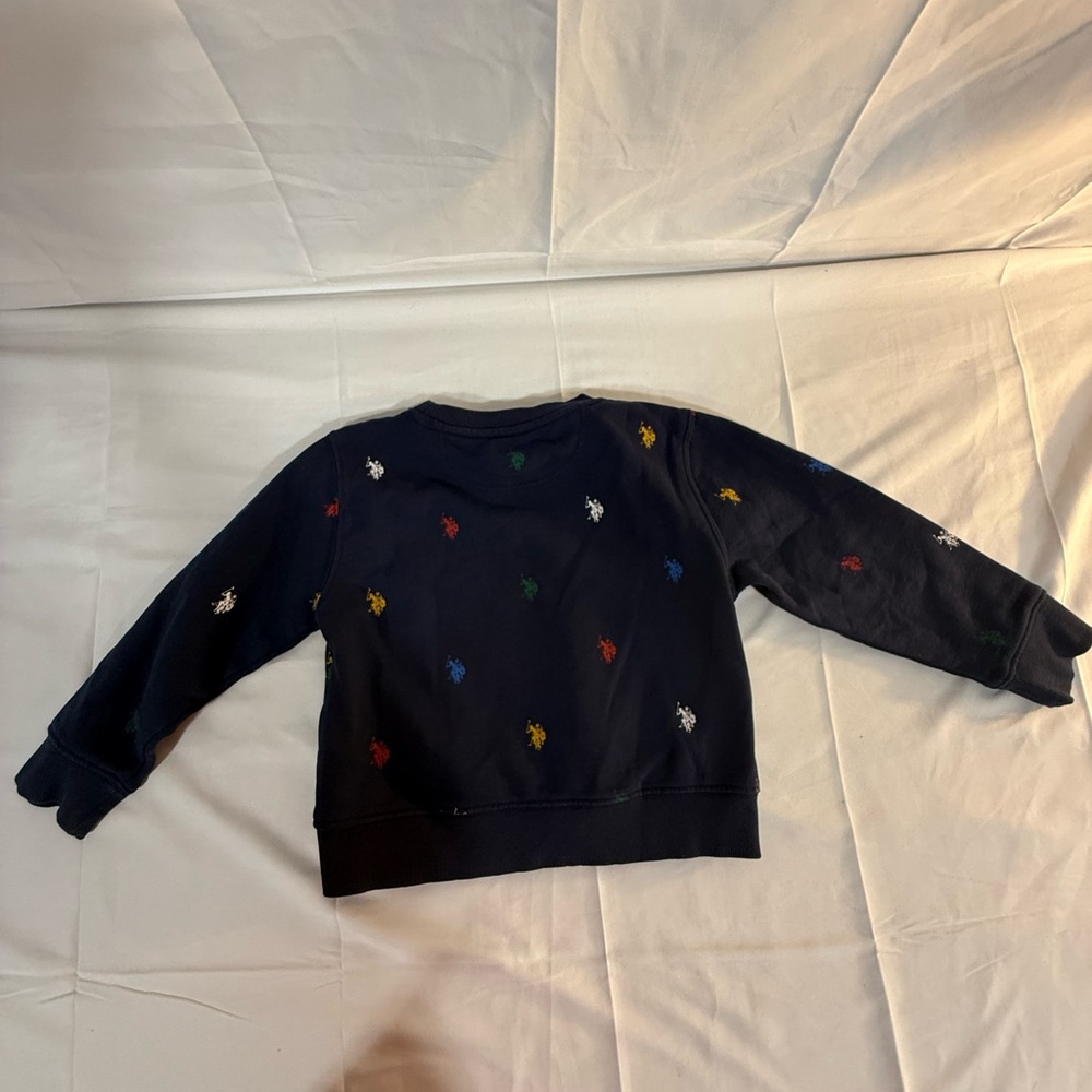 U.S. Polo Assn. Black Sweatshirt with Yellow Logo
